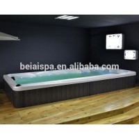 CE approved Europe style above ground swim spa pool massage spa and pool separate hydro spa pool