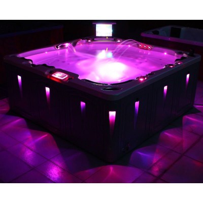 Hot tub Cleopatra massage bathtub Luxury outdoor Spa with LED light