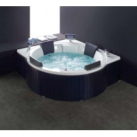 corner wooden skirts spa hydro bath 2017B 1700x1700x650mm