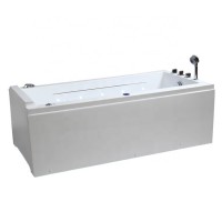 1700mm motor alcove l shaped tube bathtub